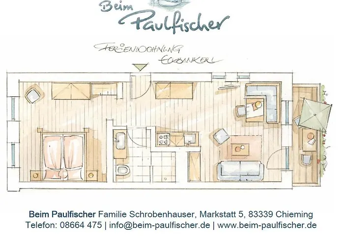 Apartment Beim Paulfischer - Eckbankerl Chieming